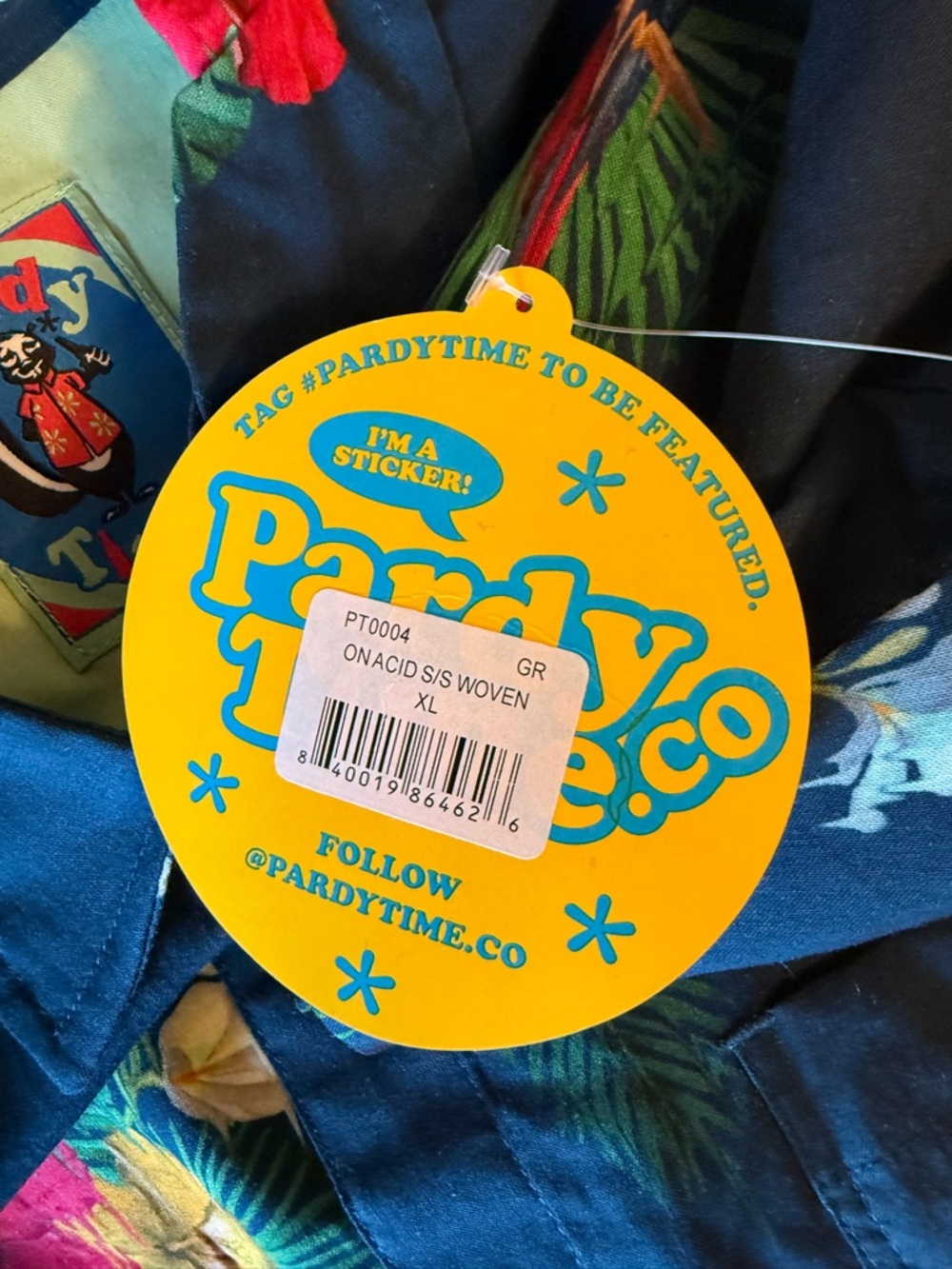Pardy Time - On Acid Button Up - Mens XL - Picture 8 of 9